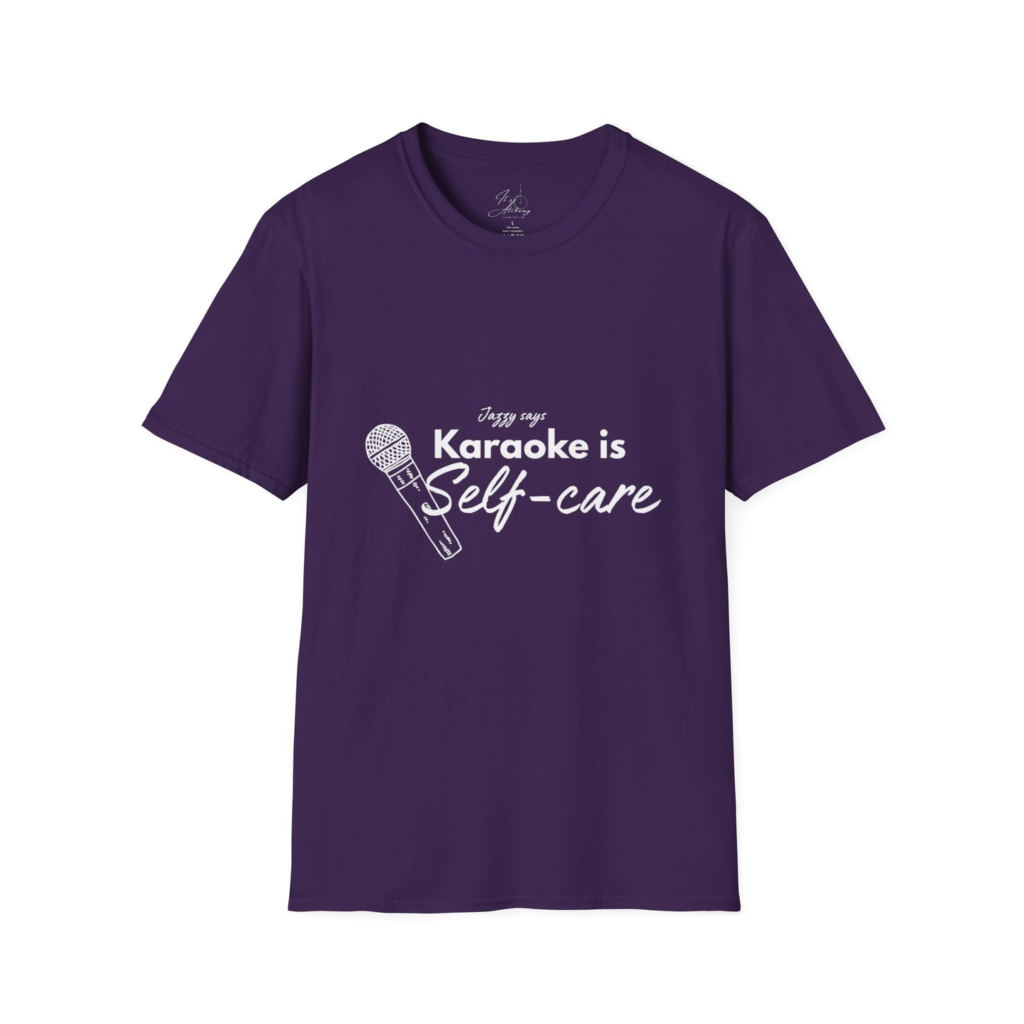 Karaoke is Self-Care Unisex Softstyle T-Shirt - Perfect for Music Lovers & Self-Care Enthusiasts