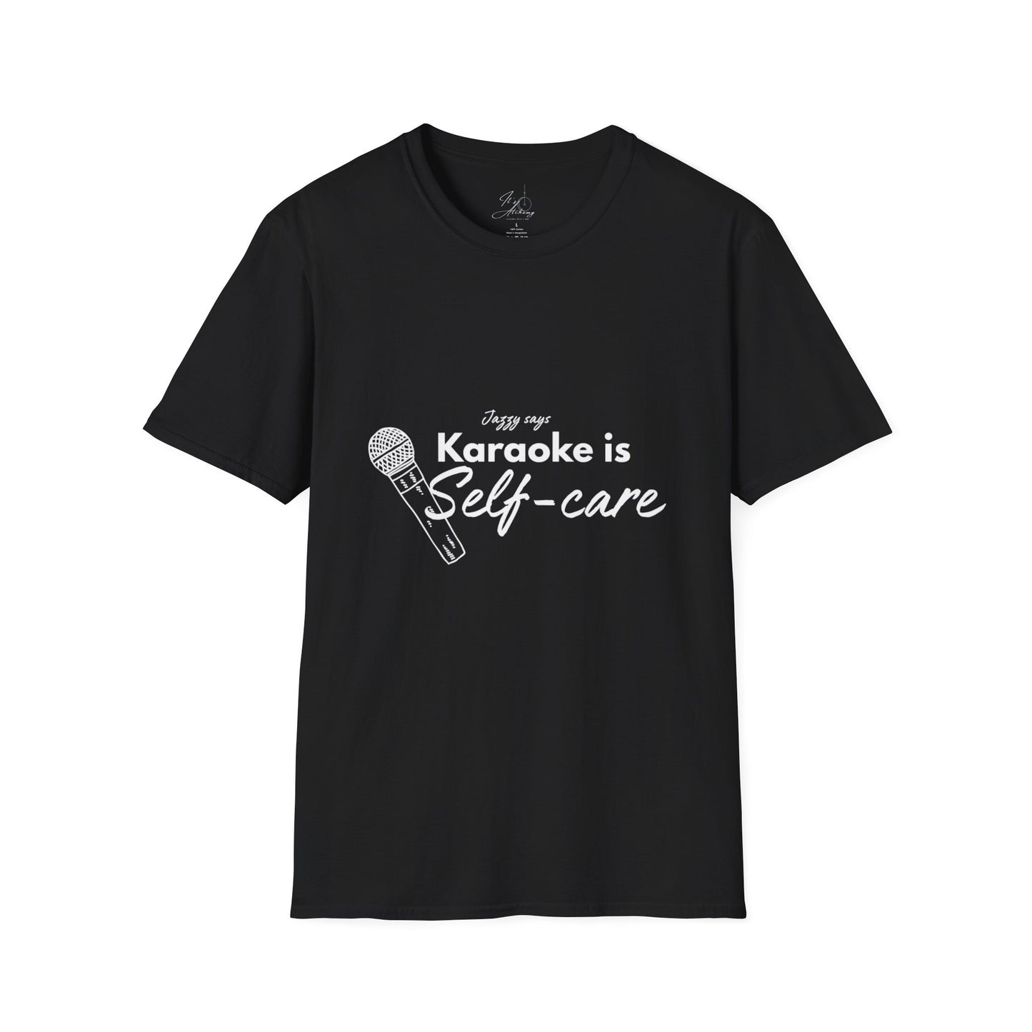 Karaoke is Self-Care Unisex Softstyle T-Shirt - Perfect for Music Lovers & Self-Care Enthusiasts