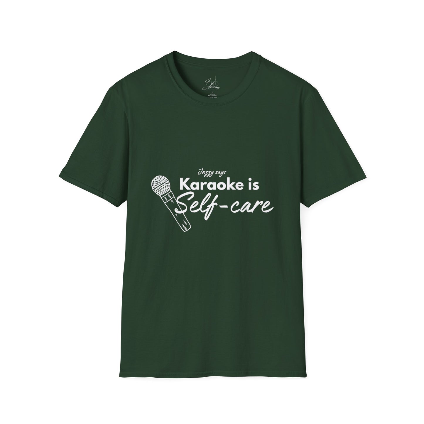 Karaoke is Self-Care Unisex Softstyle T-Shirt - Perfect for Music Lovers & Self-Care Enthusiasts