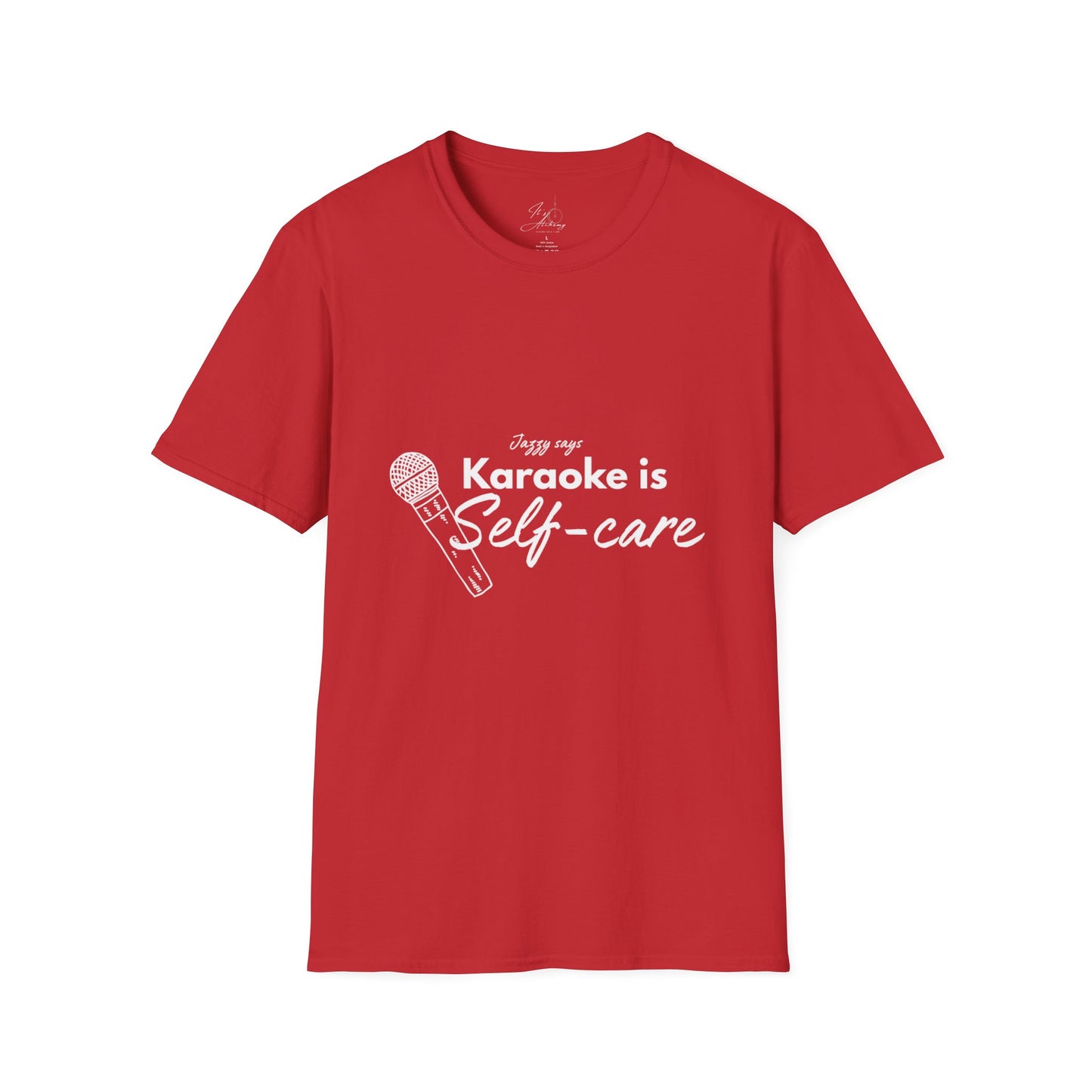 Karaoke is Self-Care Unisex Softstyle T-Shirt - Perfect for Music Lovers & Self-Care Enthusiasts