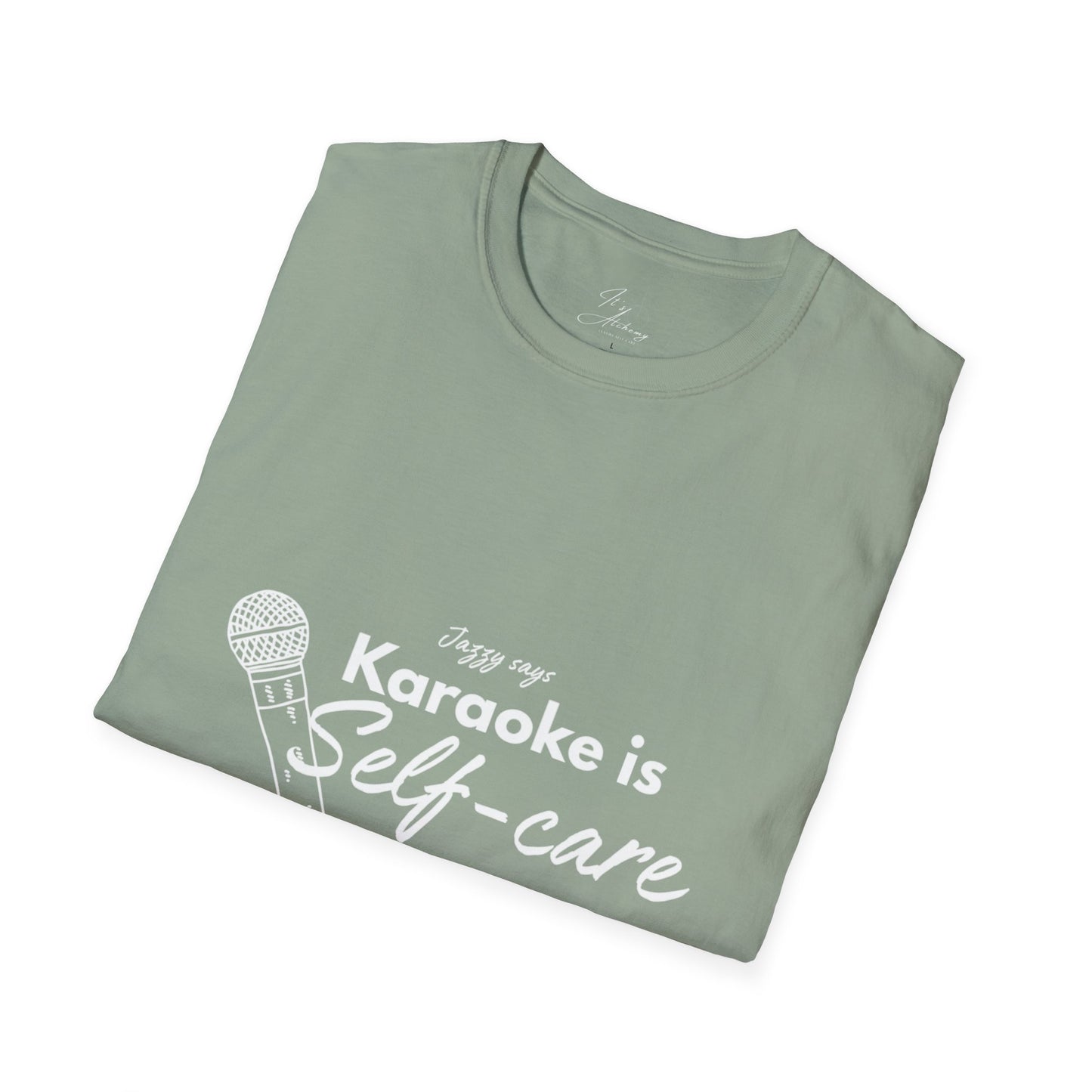 Karaoke is Self-Care Unisex Softstyle T-Shirt - Perfect for Music Lovers & Self-Care Enthusiasts