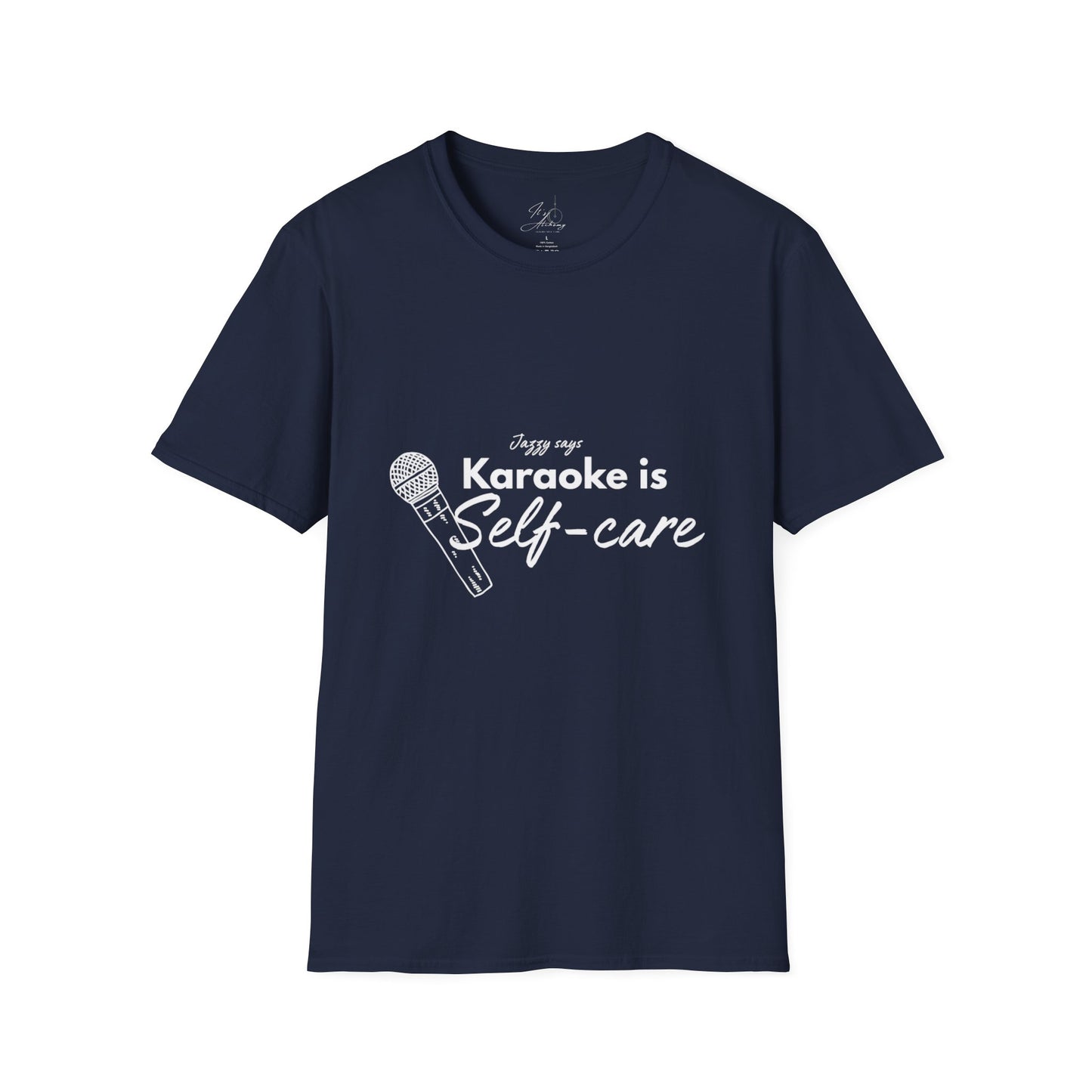 Karaoke is Self-Care Unisex Softstyle T-Shirt - Perfect for Music Lovers & Self-Care Enthusiasts