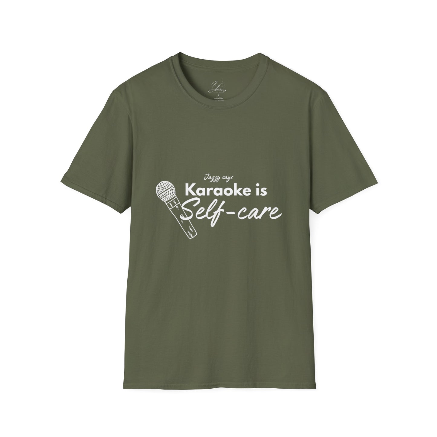 Karaoke is Self-Care Unisex Softstyle T-Shirt - Perfect for Music Lovers & Self-Care Enthusiasts