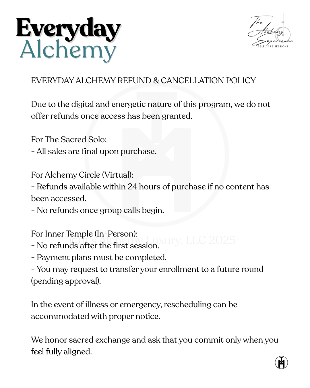 Everyday Alchemy: The Alchemy Circle