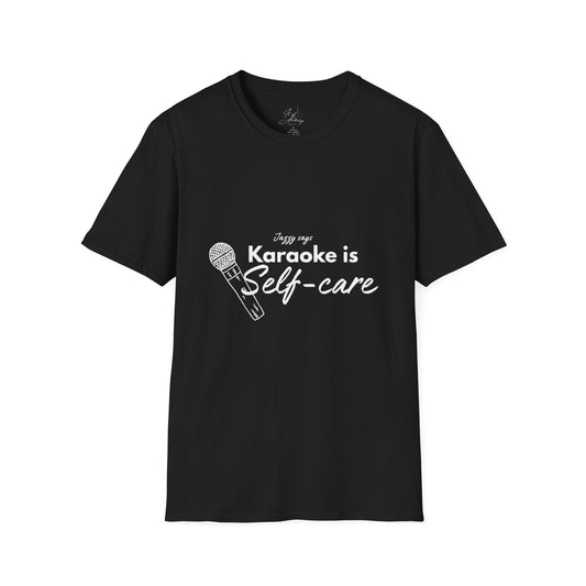 Karaoke is Self-Care Unisex Softstyle T-Shirt - Perfect for Music Lovers & Self-Care Enthusiasts